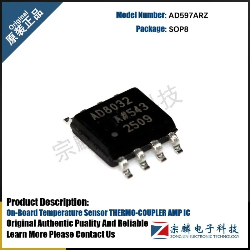 Sensor de temperatura AD597ARZ, Original, auténtico, SOP8, AD597, 597ARZ, 1 a 10 unidades por lote