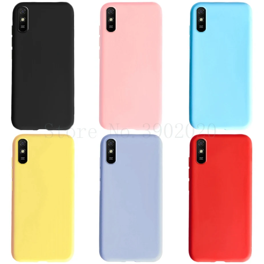 Funda trasera de silicona para Xiaomi Redmi 9A, carcasa suave de TPU, 6,53 pulgadas - imagen 3