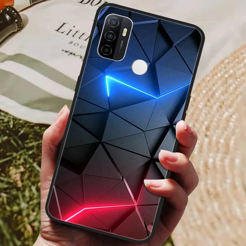 Funda de silicona blanda Para OPPO A53S 2020, carcasa pintada de Lobo y gato, funda trasera Para OPPO A53 A 53, OPPOA53 4G A 53S - imagen 5