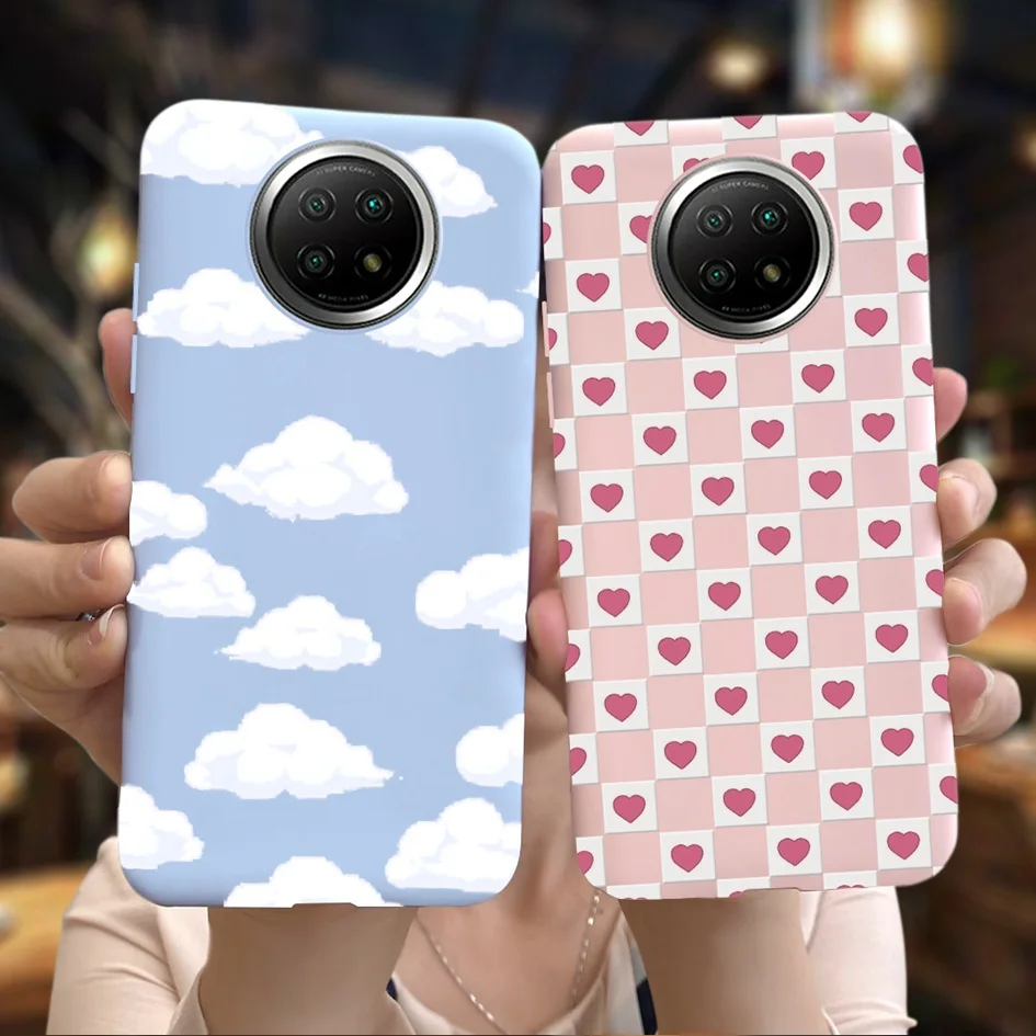 Para Xiaomi Redmi 9T Note 9T 5G funda de silicona moda flor suave TPU cubierta de teléfono a prueba de golpes para Xiaomi Redmi Note 9 Note9 parachoques - imagen 3