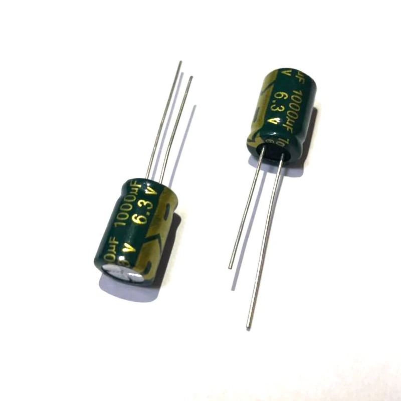 Condensador electrolítico de aluminio, dispositivo de 6.3V1000uf, volumen 8x12mm, 6,3 v, 1000uf, 6.3v1000MF, 1000MF6.3v, 6.3WV, 6.3VDC, 1000MFD, 820UF
