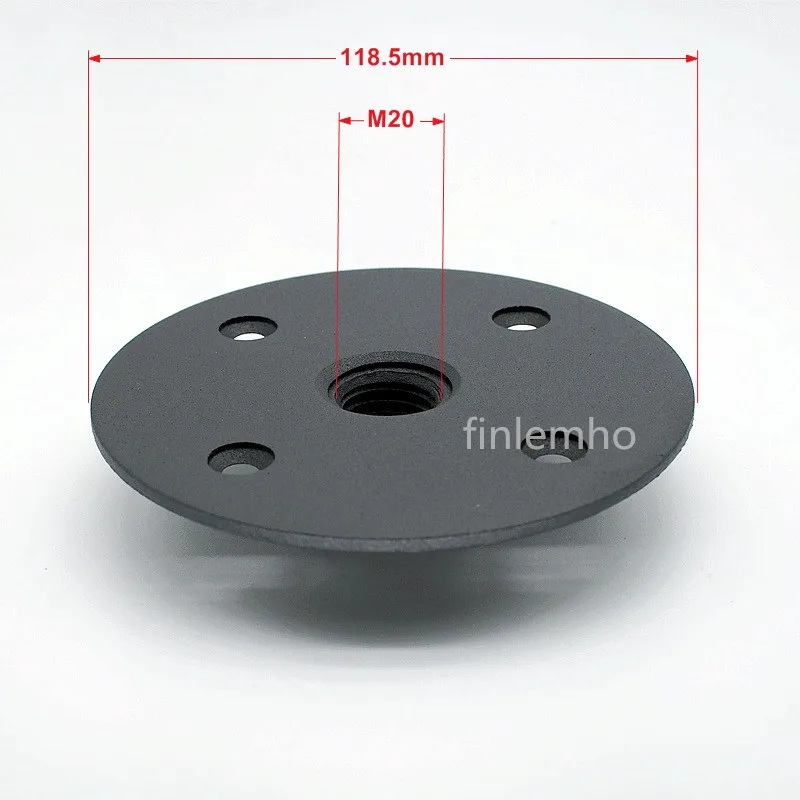 Brida de montaje de altavoz DJ, rosca M20 de 118mm, sombrero de copa de acero para Subwoofer, mezclador de Audio profesional para cine en casa, 1 ud. - imagen 3