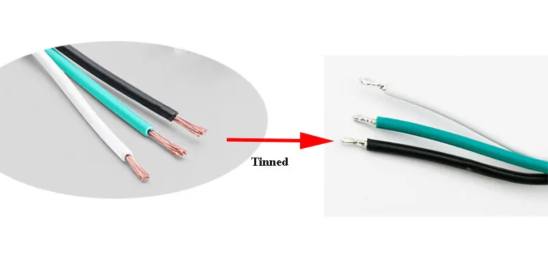 Cable de alimentación de 3 clavijas de 2M, un cabezal, 3x1,33 cuadrados, EE. UU., americano, con enchufe de clavija de 3 pines, SVT SJT SJTW, ordenador, TV, familia adecuada - imagen 4
