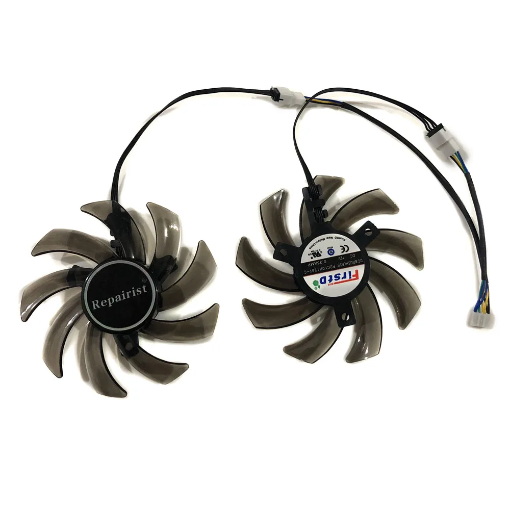 2Pcs/Set Ventilador de tarjeta gráfica,FDC10H12S9-C, Enfriador GPU,para Palit GeForce CMP 30HX 6GB,para PNY GTX 1080 XLR8 Gaming OC,para PNY GeForce GTX 1060 XLR8 Gaming OC,reemplazo GA91S2U - imagen 3
