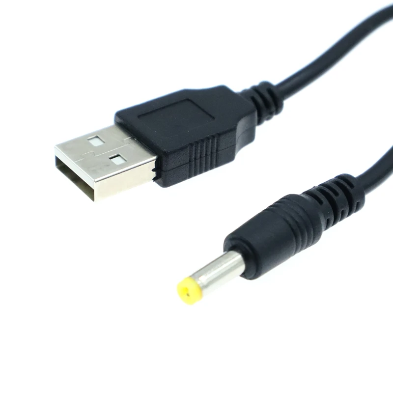 Adaptador de corriente CC de 0,8 m, conversión USB a conector de ángulo recto negro de 4,0x1,7mm, pequeño conector de ventilador de audio, cable de carga - imagen 3