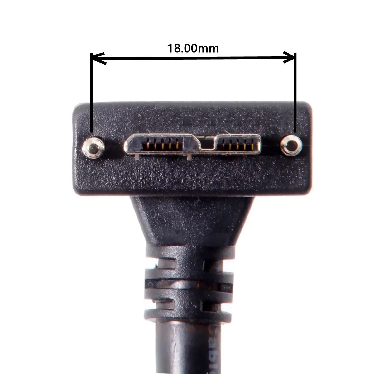 USB 3,0 90 grados derecho izquierdo arriba abajo en ángulo Micro B USB 3,0 con tornillos de bloqueo M2 Cable de datos de montaje para disco duro de cámara Industrial - imagen 4