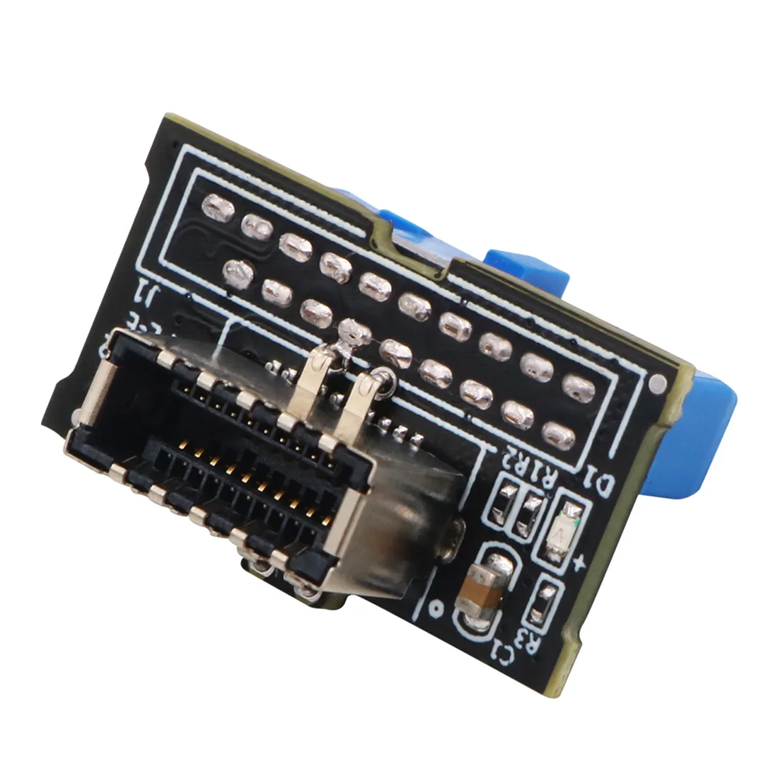 Adaptador de extensión macho para placa base, Panel frontal Vertical USB 3,1, key-a, tipo-e A USB 3,0, 20 pines, versión mejorada - imagen 2