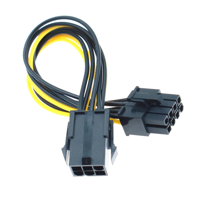 Adaptador PCIE de 0,2 M de 6 pines a 8 pines, convertidor PCI-e macho de 6 pines a hembra de 8 pines para tarjeta de vídeo GPU alimentada por PCI Express de 8 pines - imagen 4