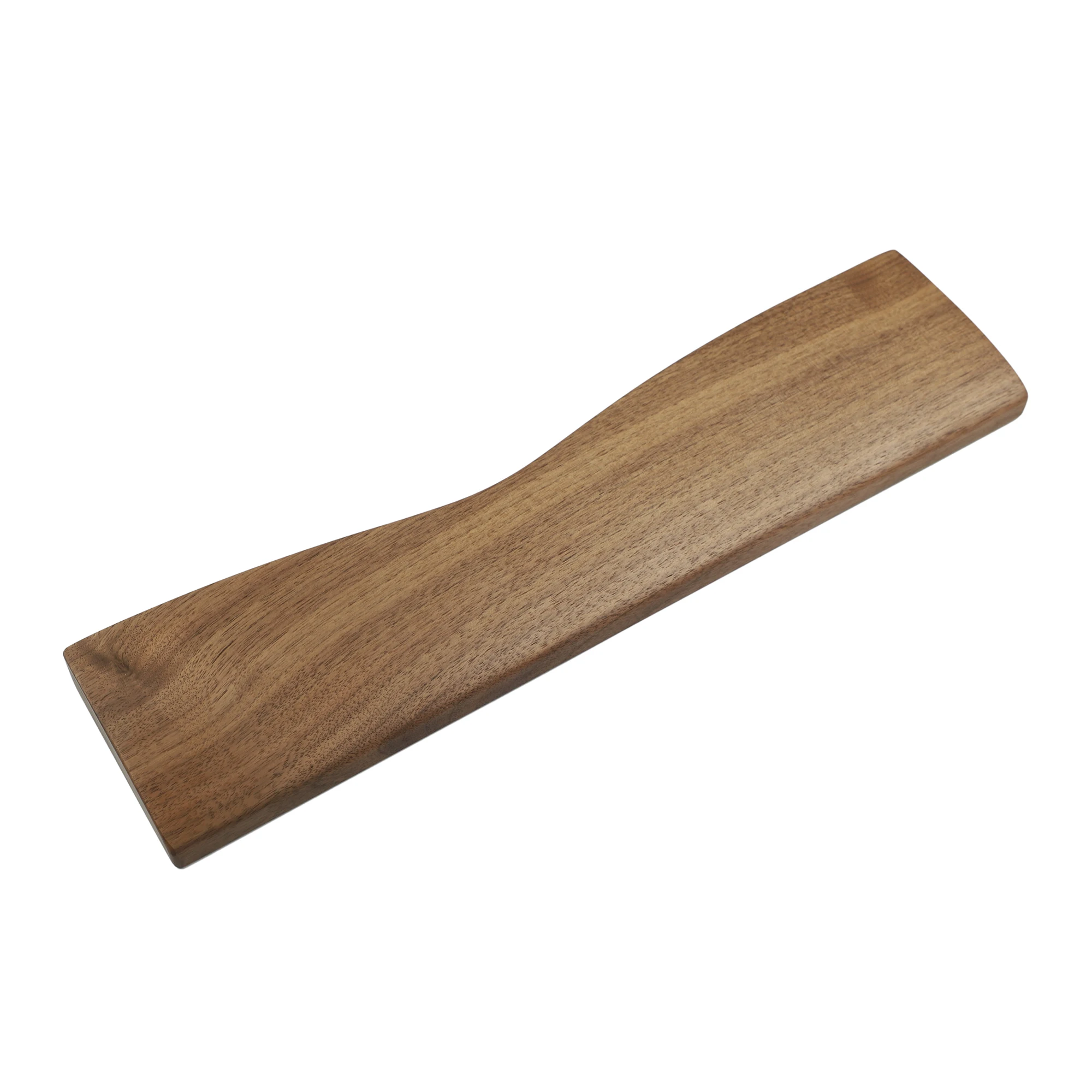 Reposamuñecas de madera maciza de nogal para teclado dividido con alas - imagen 3