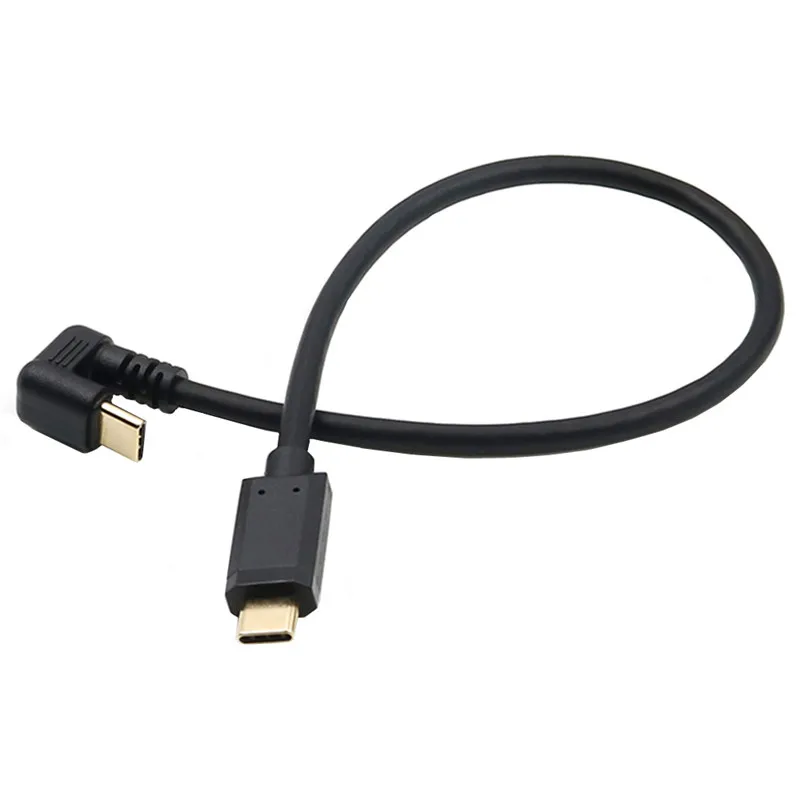 Cable USB 3.1C a C, Cable de datos de carga tipo C, codo en forma de U, Cable de 0,3 grados para portátil, tableta y teléfono móvil, 180 M, 10gbps, 5A - imagen 5