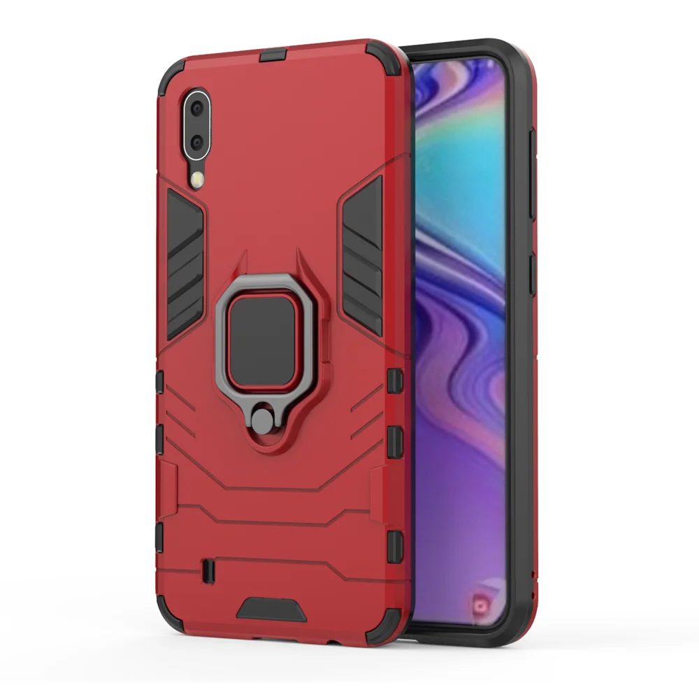 Funda trasera de teléfono para Samsung Galaxy M10 M 10 SM-M105G/DS, carcasa a prueba de golpes, con soporte de anillo, 6,22 pulgadas - imagen 2