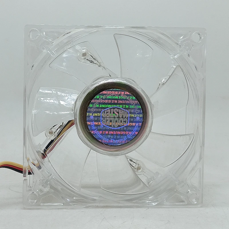 Ventilador de refrigeración Led, dispositivo Multicolor y azul con conector 4D de 3 pines, 80MM, 80x80x25mm, novedad de 8025 - imagen 3