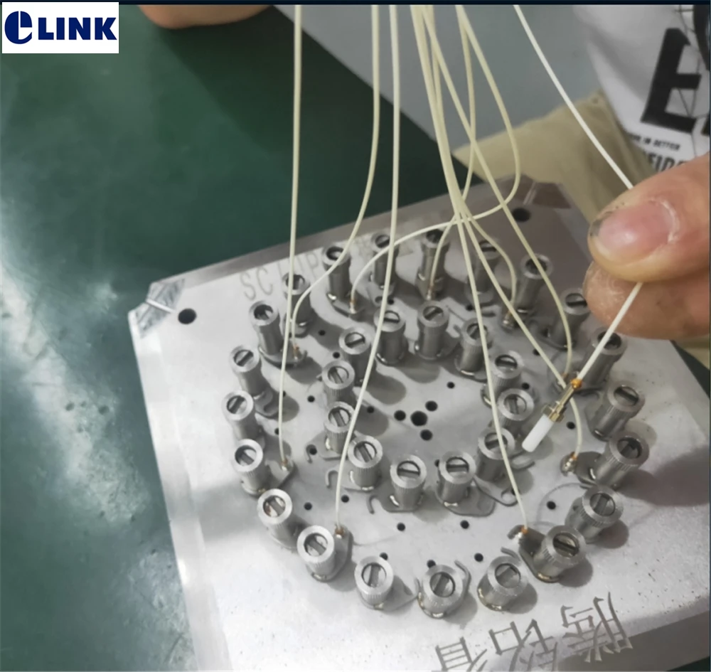 Accesorio de pulido de fibra SC UPC para pulido óptico, plantilla, accesorio, SC/APC, virola desnuda, 20 puertos, 24 agujeros, 2,5 mm