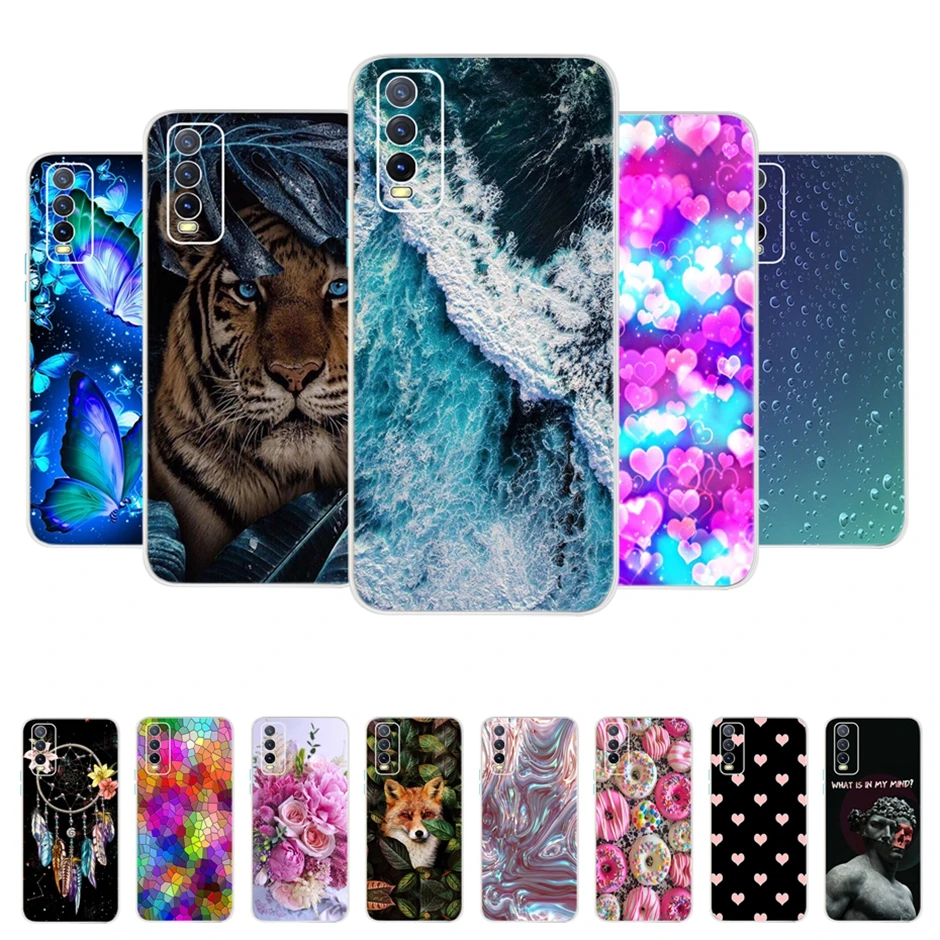 Funda de silicona transparente para Vivo, carcasa de TPU para Y20, Y20, Y20i, Y20S, Y20G, Y20 Y 20, 2021, y20i, y20s, 2021