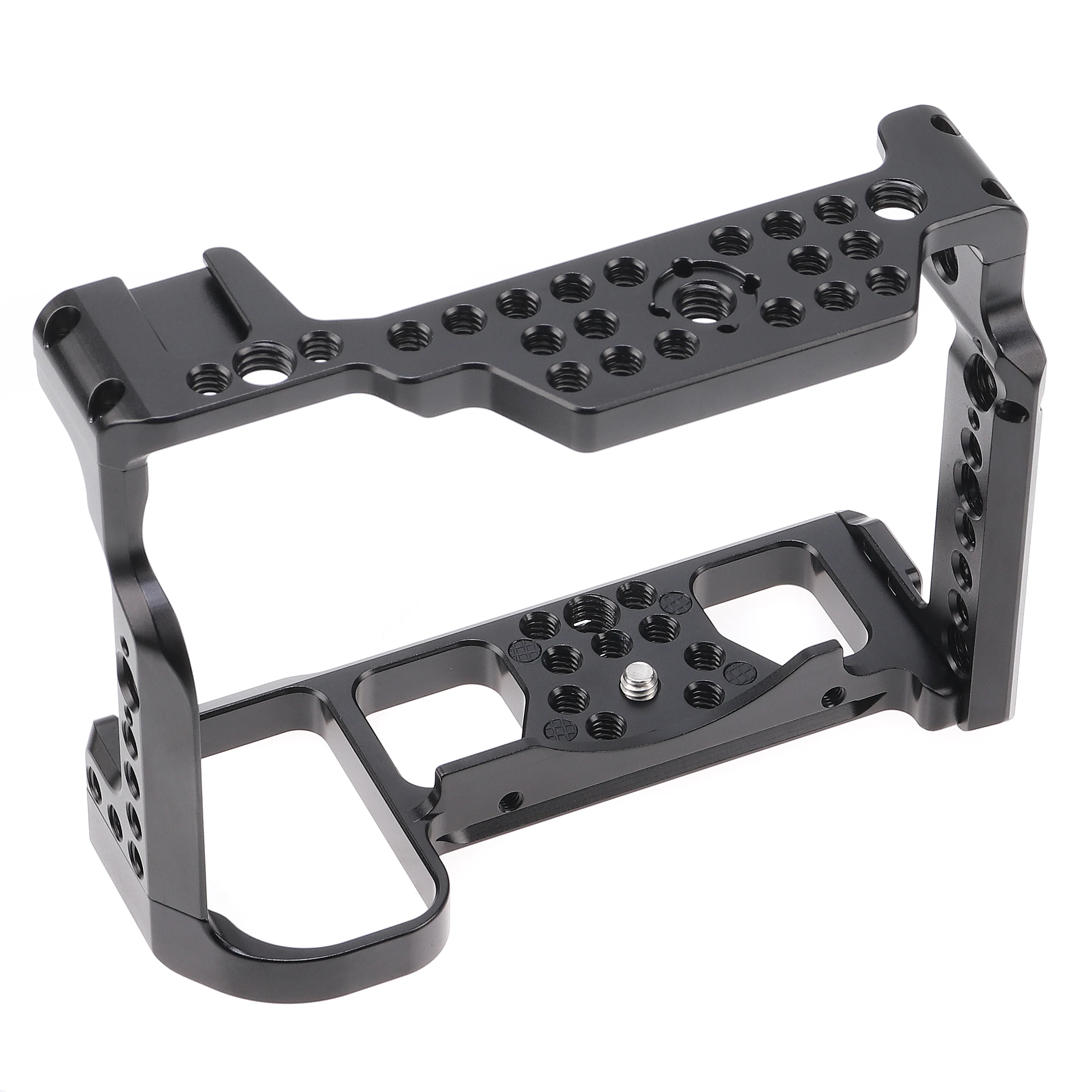 Jaula para cámara FOTGA, Kit DSLR de aluminio, soporte para Nikon Z5/Z6/Z7/Z6II/Z7II, múltiples orificios para tornillos de 1/4 "y 3/8", jaula para cámara de fotografía - imagen 5