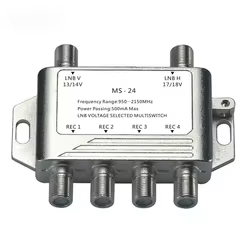 Conmutador DiSEqC-MS-24 Satellite 2 a 4 Salidas 950-2150MHz