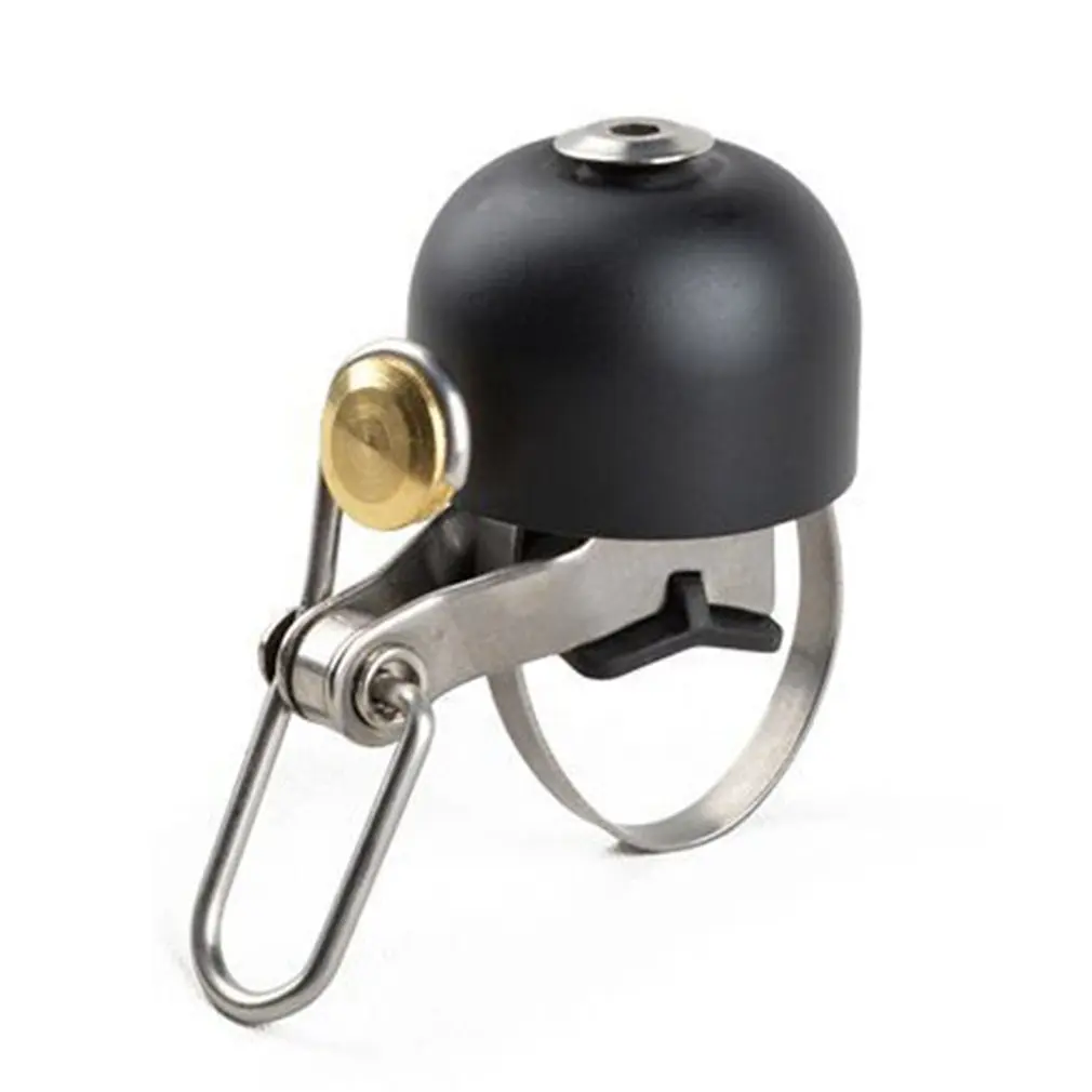 Claxon de anillo clásico para bicicleta, campana de acero inoxidable para manillar de bicicleta con sonido, alarma deportiva de seguridad, accesorios para bicicleta