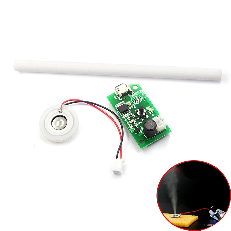Mini humidificador USB, Kits de bricolaje, generador de niebla y placa de circuito de controlador, nebulizador, película de atomización, hoja de atomizador, Mini oscilante - imagen 2