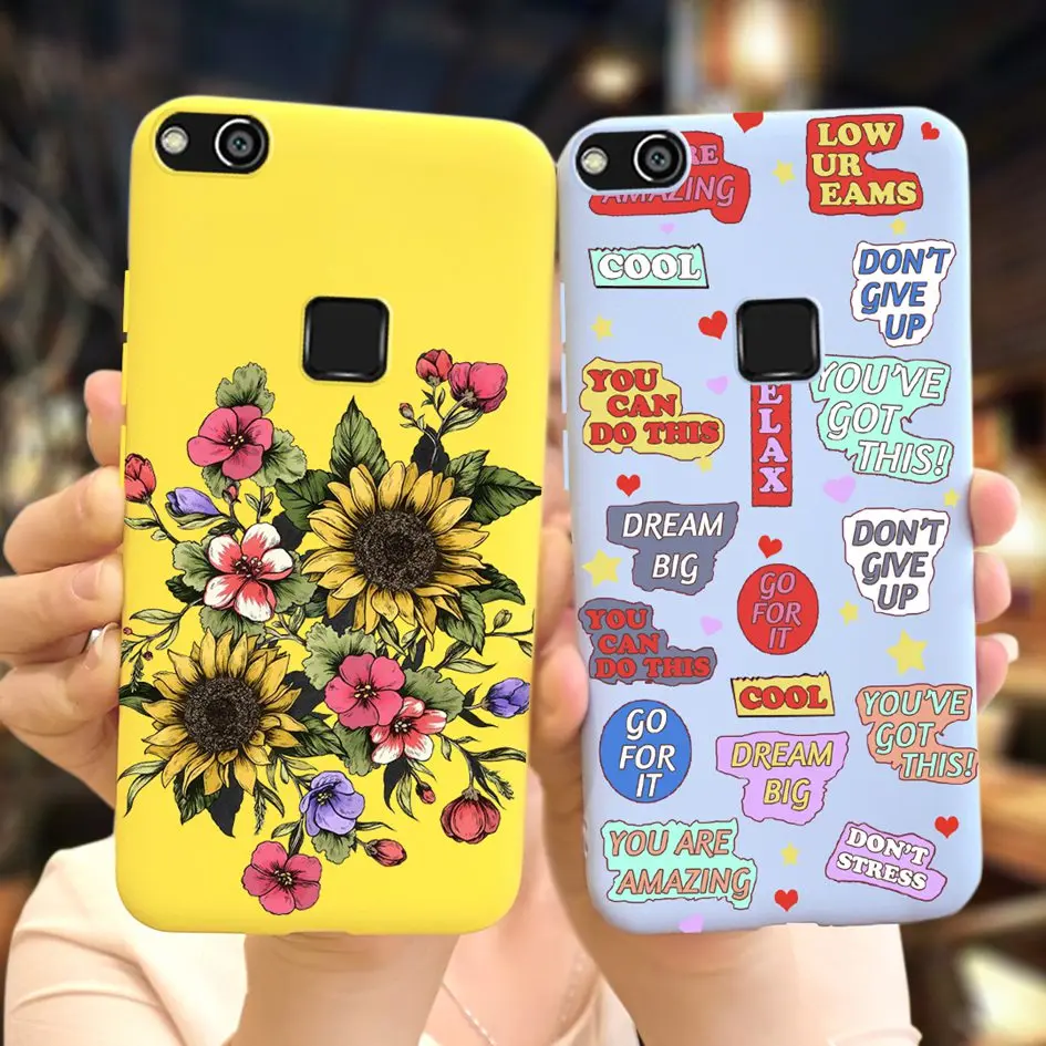 Funda de teléfono con flor de lavanda para Huawei P10 Lite, carcasa suave de TPU, mariposa de vaca bonita, P10Lite P 10 Lite, WAS-LX1 - imagen 4