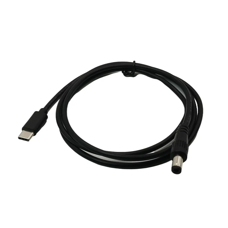 Cable DC tipo c macho a 5,5*2,1 macho 5521 conector de alimentación CC adaptador 5,5x2,1 convertidor USB tipo C 3,3 pies 1M