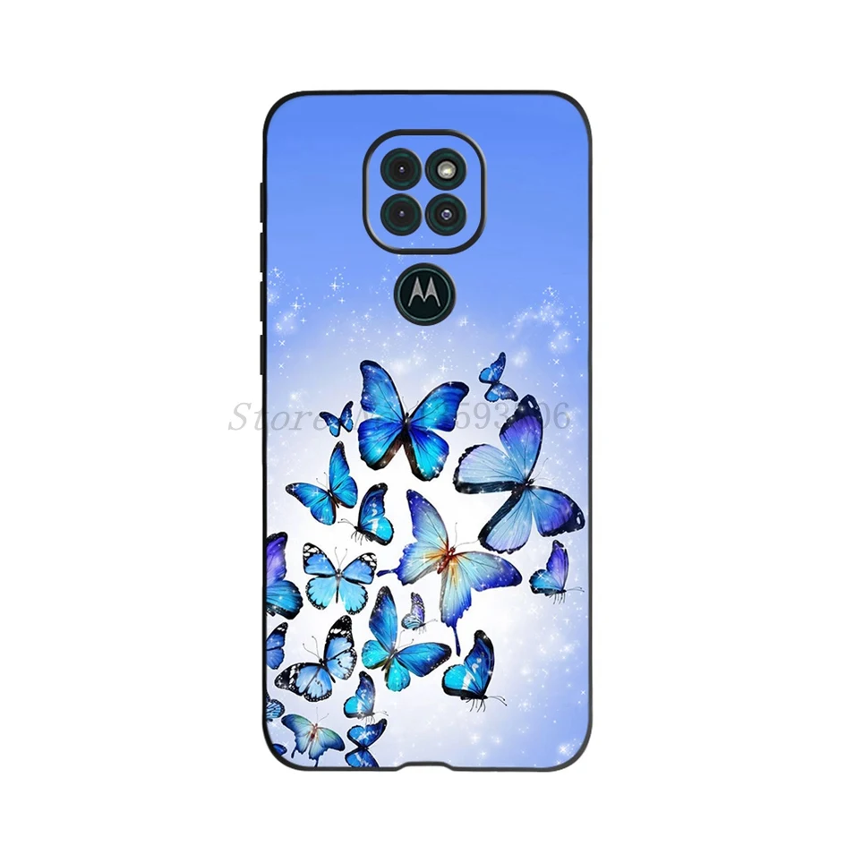 Funda de teléfono con estampado de flores para Motorola Moto G9 Play, cubierta de silicona suave de 6,5 pulgadas para MotoG9 Play Motorola G 9 Play Coque Capa - imagen 3