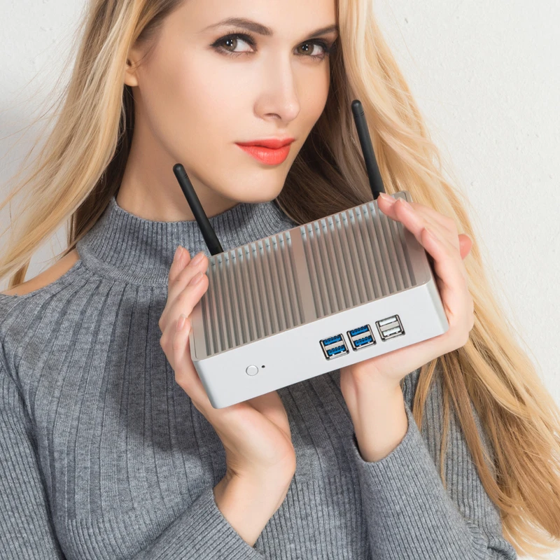 XCY Mini PC sin ventilador Intel Core i7 4500U i5 4200U i3 5005U Windows 10 HDMI VGA pantalla 300Mbps Wi-Fi Gigabit Ethernet Linux HTPC - imagen 3