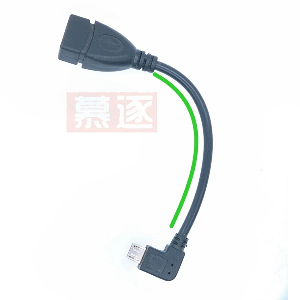 Adaptador de conector de extensión, cable OTG de 10CM, 90 grados, derecho, Izquierdo, arriba y abajo, Micro USB 2,0, 5 pines, macho A USB 2,0 A hembra - imagen 5