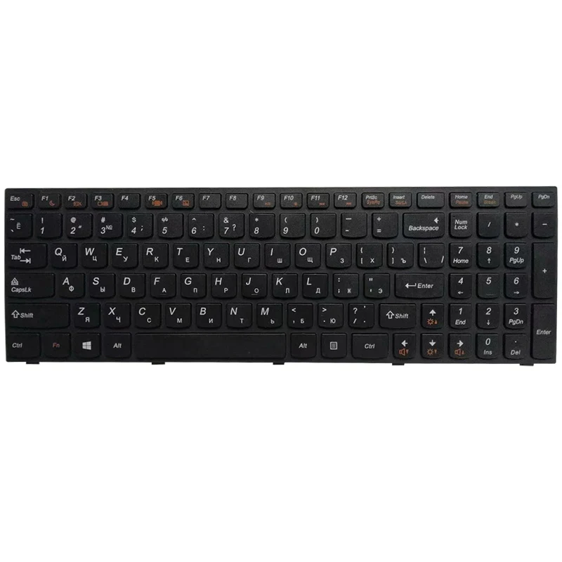 Teclado ruso para portátil Lenovo B5400, B5400A, M5400, M5400AT, negro - imagen 2