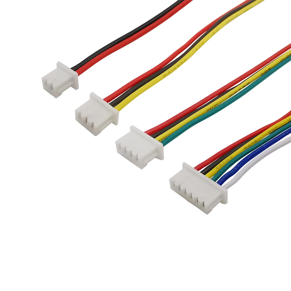 10 Uds Micro JST1.25mm 2-10Pin conector de enchufe hembra con 28AWG Cable 1,25mm individual/doble enlatado cabeza conector eléctrico - imagen 3