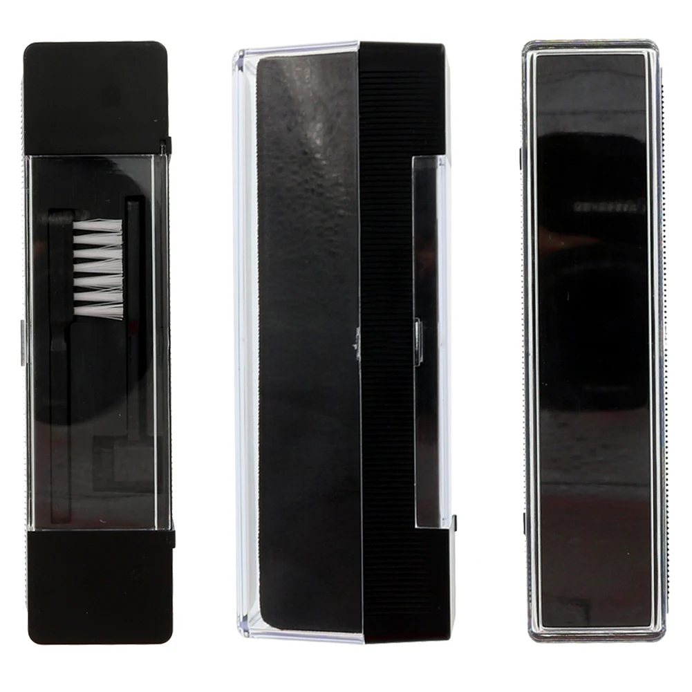 Juego de brochas de limpieza de esponja de terciopelo giratorio, herramientas de limpieza de discos de vinilo LP, giradiscos antiestáticos, removedor de huellas dactilares, 1 Juego - imagen 3