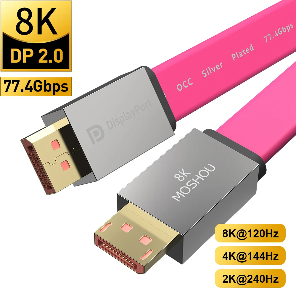 Cable DisplayPort 2.0 8K/4K/2K Alta Velocidad - imagen 4