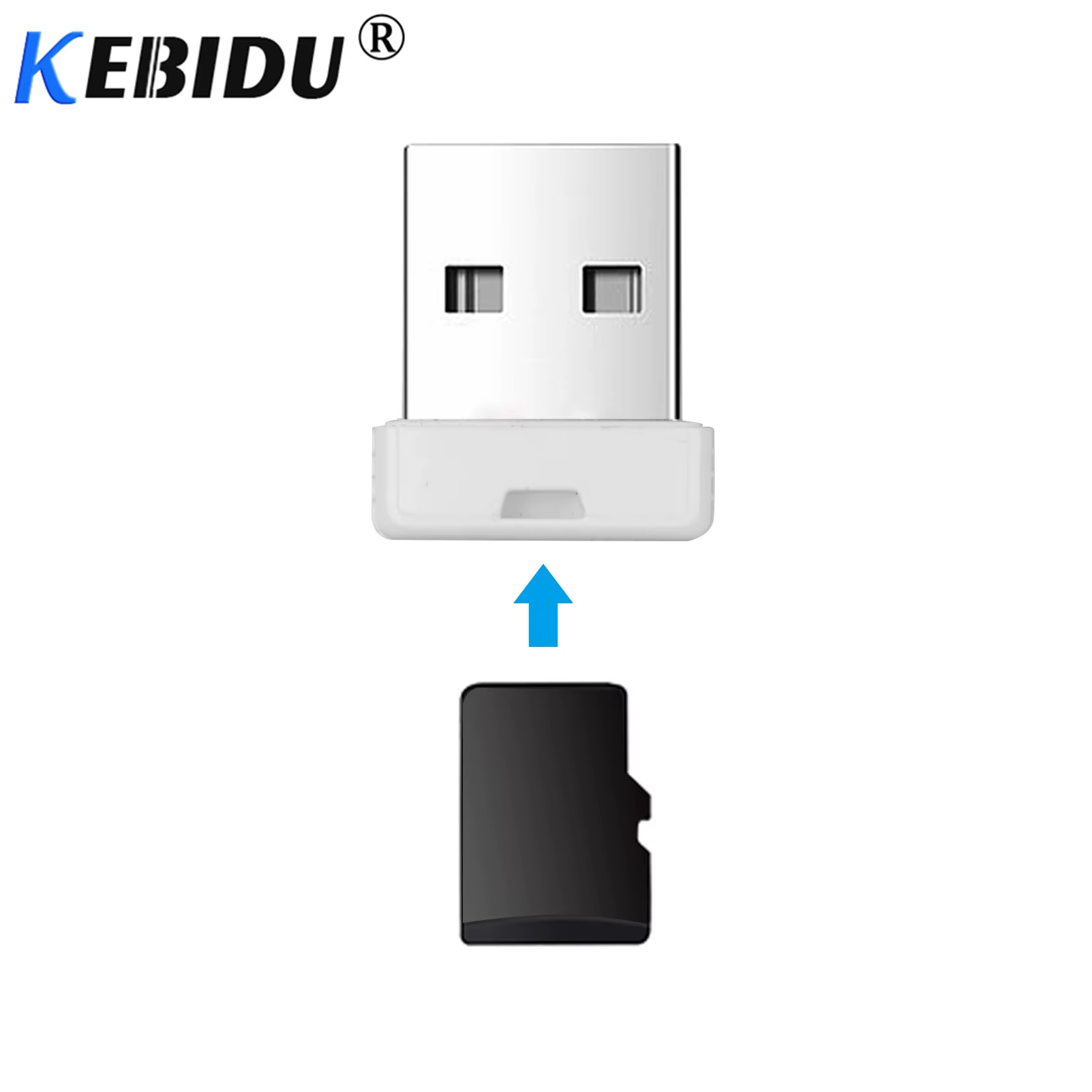 Kebidumei-Mini lector de tarjetas USB 2,0, adaptador de alta velocidad, SD/SDXC TF, para ordenador - imagen 3