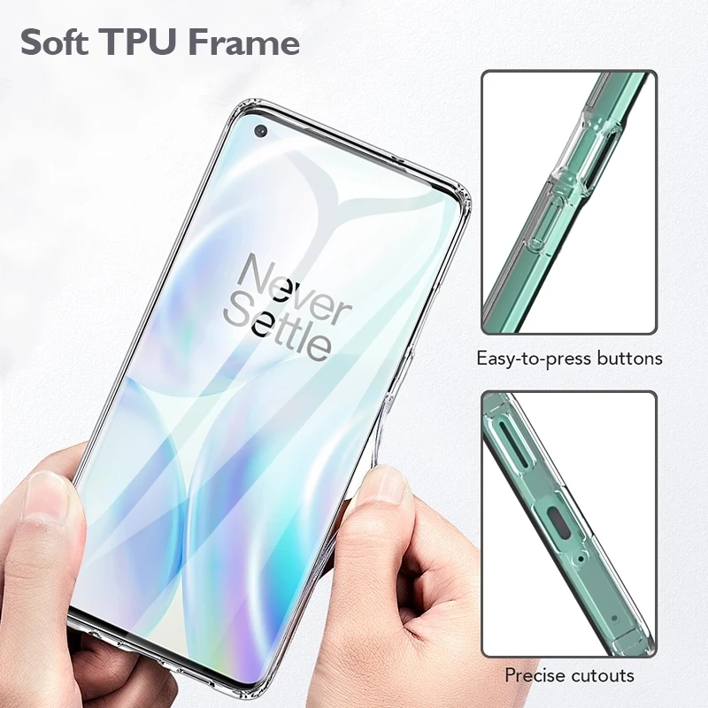 Fundas de teléfono transparentes para OPPO Oneplus 11 10 7 6T 8 9 Pro, funda de silicona TPU a prueba de golpes para Oneplus 7T 6 Pro, funda trasera suave - imagen 4