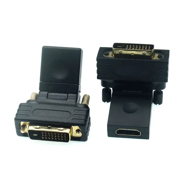 Adaptador compatible DVI 24 + 1 a HDMI, rotación de 90 y 180 grados, convertidor HDTV DVI a HD 1080P para PC, PS3, proyector, TV Box - imagen 3