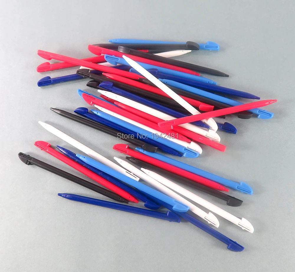 Bolígrafo de plástico para pantalla táctil de Nintendo 3DS XL, accesorios de juego 3ds LL, Stylus estilo B para 3dsll, 100 Uds. - imagen 2