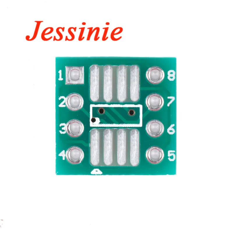 50 Uds TSSOP8 SSOP8 SOP8 a DIP8 SMD adaptador de Pin DIP PCB SOP-8 SOP Placa de transferencia placa de prueba IC 2,54mm 0,65mm 1,27mm paso - imagen 4