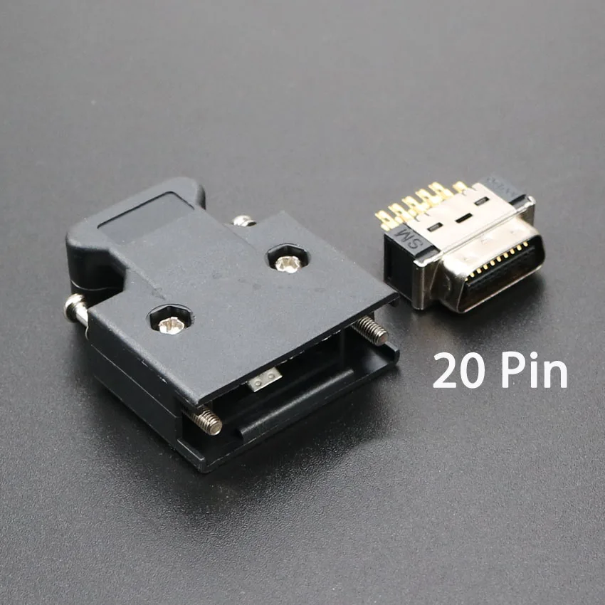 Conector SCSI HPCN tipo de ranura 14 20 26 36 50 Pin enchufe macho para Panasonic Yaskawa Mitsubishi MDR servomotor Drive IO Control - imagen 4