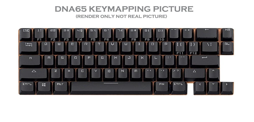 Un teclado negro con letras blancas y números