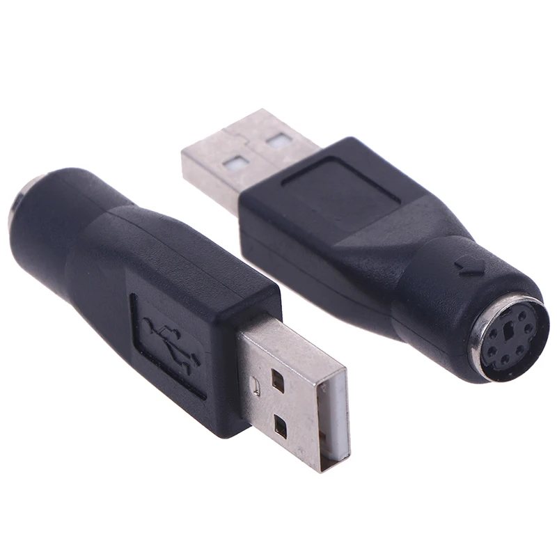 Adaptador de puerto PS/2 macho a USB hembra, convertidor para teclado de PC, ratón, 2 uds. - imagen 2