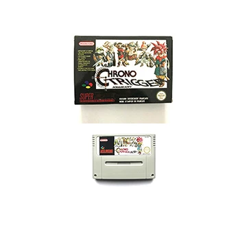 Cartucho de juego Chrono Trigger pal para videojuego de consola snes pal