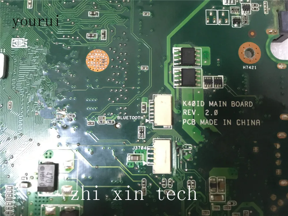 Yourui-placa base para portátil ASUS K40ID K40IE, REV 2,0 DDR3, prueba ok, 100% original - imagen 4