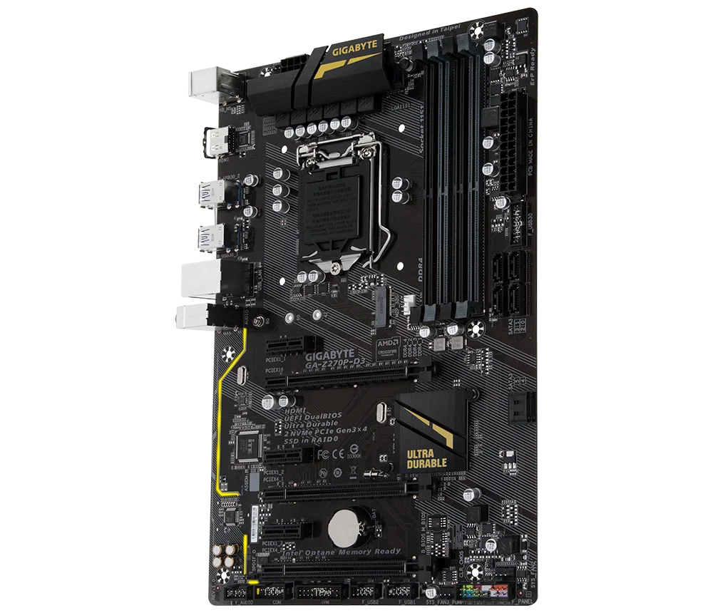GIGABYTE GA Z270P-D3 Carte Mère DDR4 LGA 1151 DDR4 Pour Intel Z270 64 Go USB3.1 HDMI Bureau Carte Mère - imagen 2