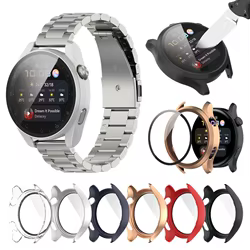 Para Huawei Watch 3 Pro funda protectora Protector de pantalla completa con cubierta de vidrio templado para Huawei Watch 3 Smartwatch funda Shell