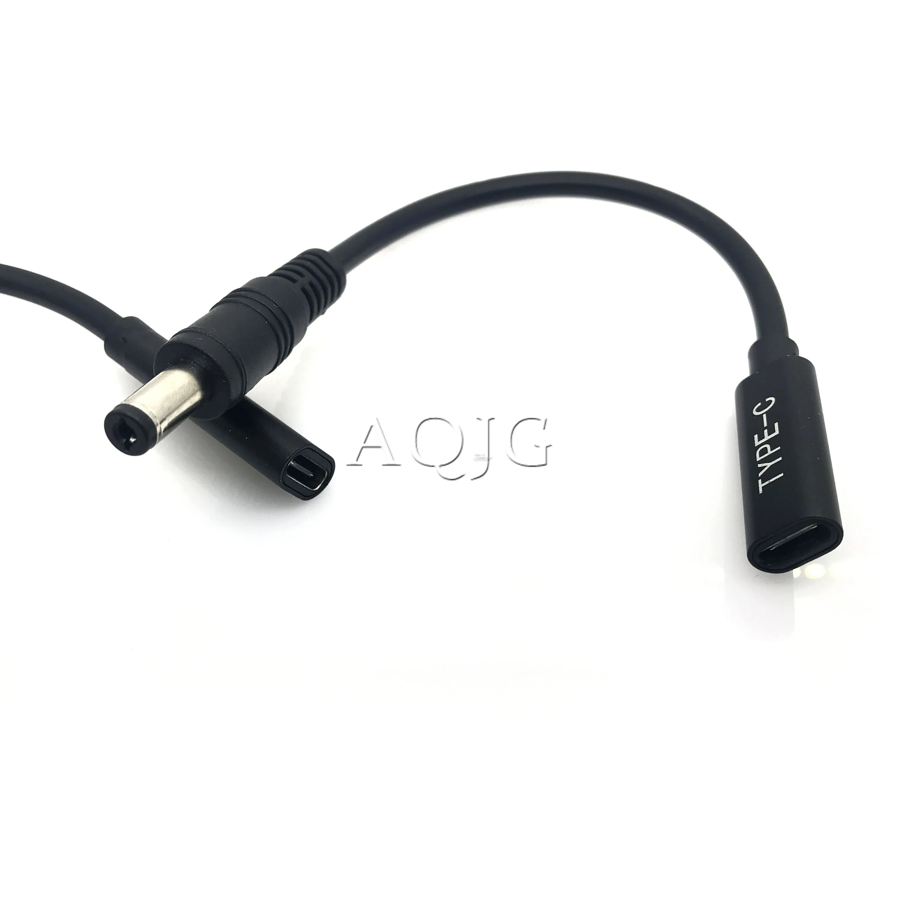 USB 3,1 tipo C USB hembra a DC 5,5x2,1mm 5,5x2,1 macho, adaptador de cargador de corriente, conector para Lenovo, Asus, HP, Dell PD - imagen 4