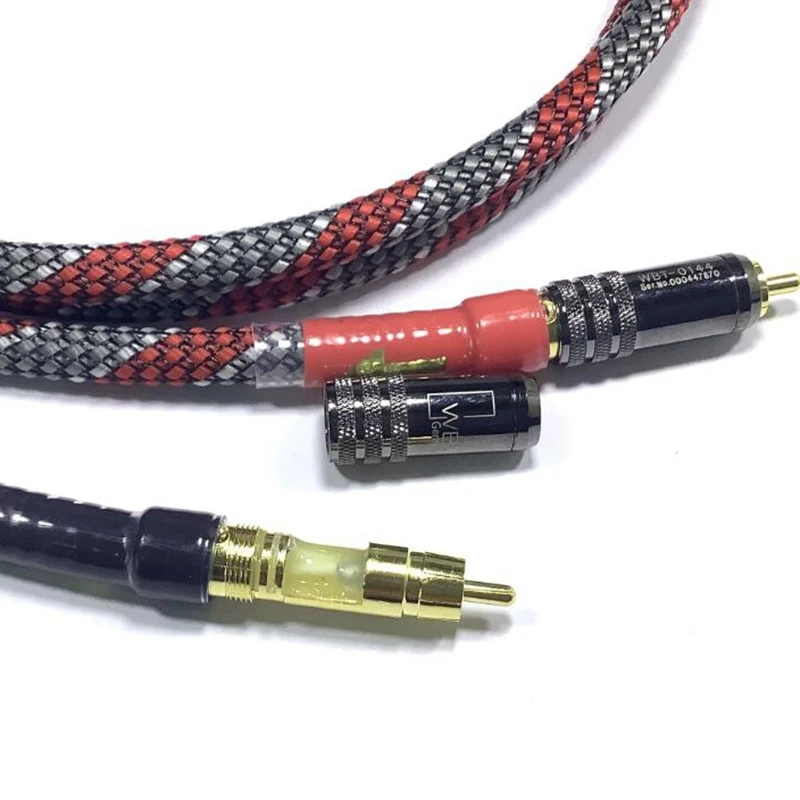 Cable HIFI RCA 4 Core Plateado OCC - imagen 3