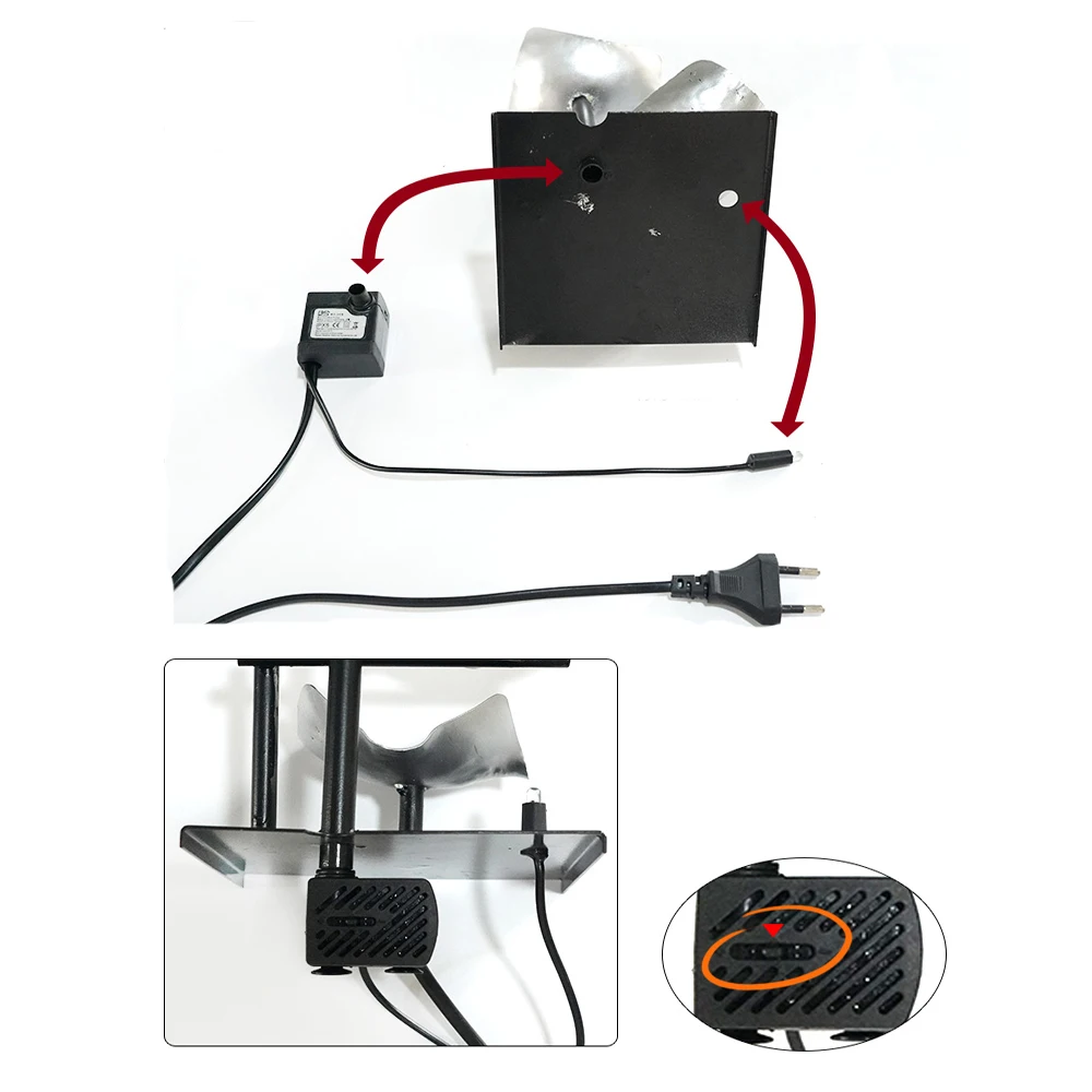 Fuentes minimalistas de escritorio para decoración del hogar y oficina, fuente de agua de sobremesa, cascada fluida para interiores - imagen 3