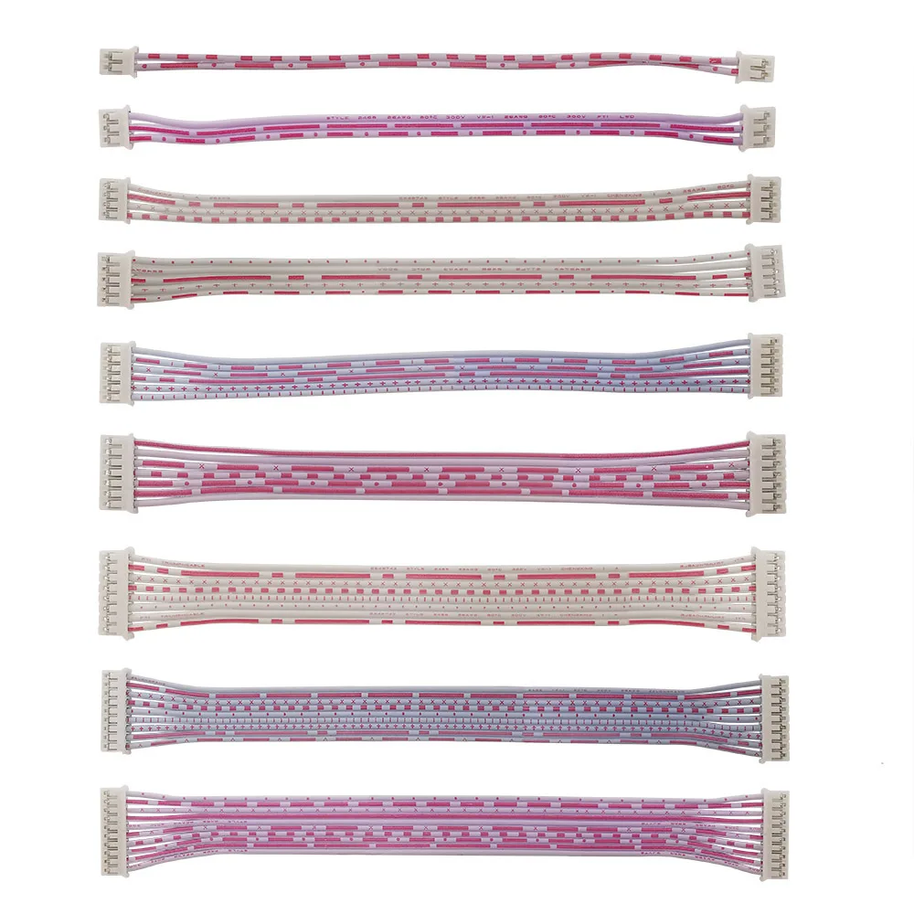 Cable conector de Terminal hembra a hembra de doble cabeza, cables JST PH 2,0 de 20cm de largo, rojo y blanco, 5/10 piezas, PH2.0, 2,0mm