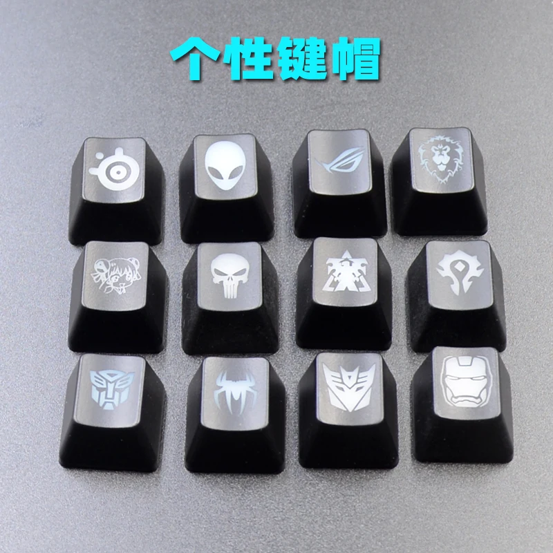 Mechanical keyboard Personality backlight ABS keycap for transformers bat spider Iron man Alien punisher skull bilibili ROG Girl