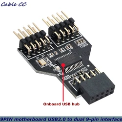 Divisor USB 9 Pines Header para RGB y Bluetooth