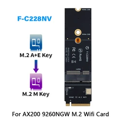 Adaptador WiFi Bluetooth M.2 a PCI Express – Intel AX200/9260